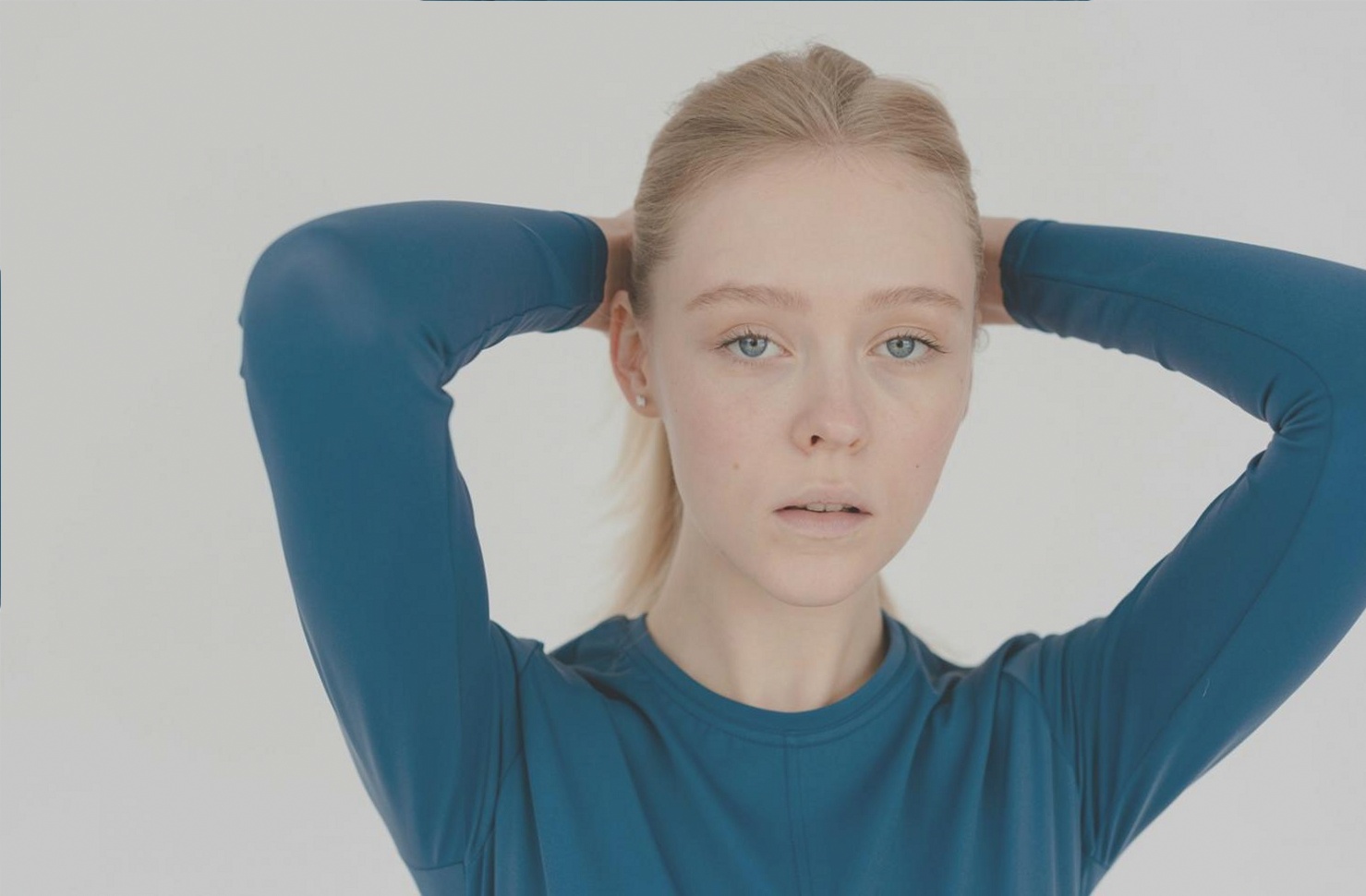 Colour palette and fabric swatches used in style analysis